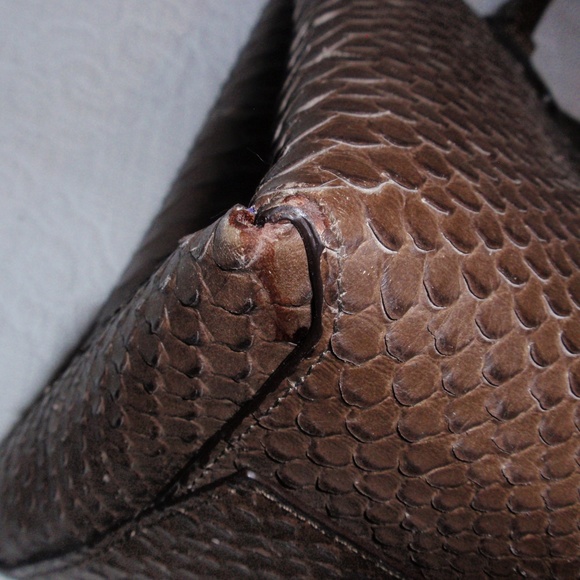 Coach Soft Borough Embossed Leather Handbag 32349 - Picture 12 of 16